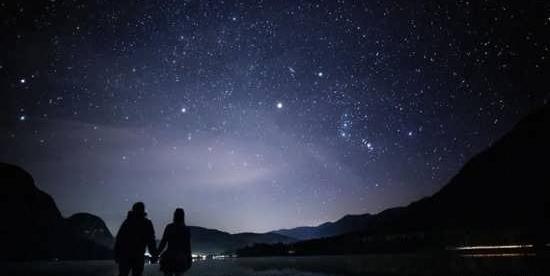 عکس صحرا در شب