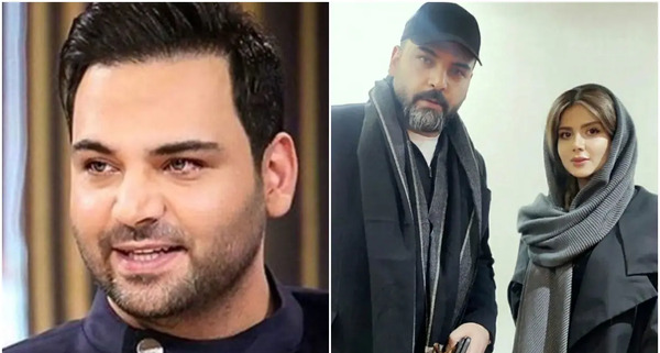 عکس علیخانی با همسرش