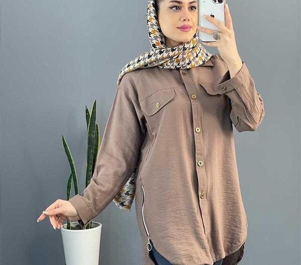 عکس مدل مانتو ابروبادی یقه مردانه