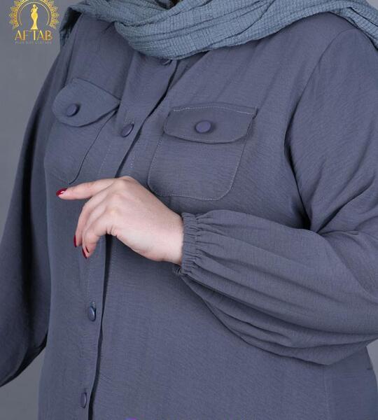 عکس مدل مانتو ابروبادی یقه مردانه