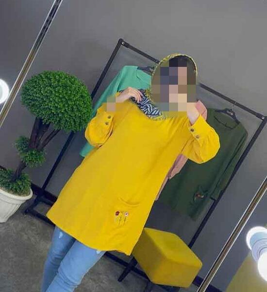 عکس مدل مانتو با پارچه ابروبادی ساده و شیک