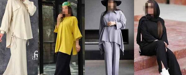 عکس مدل مانتو با پارچه ابروبادی ساده و شیک