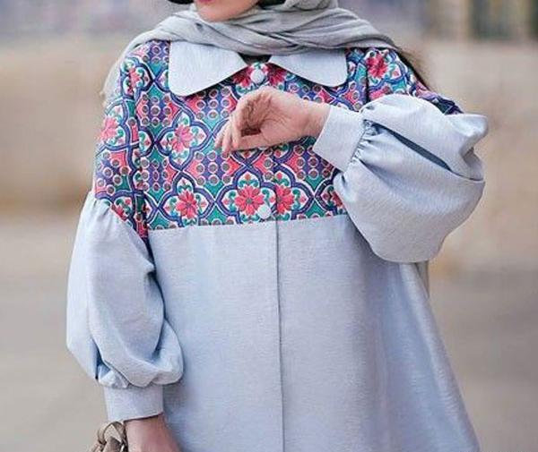 عکس مدل مانتو شیک و باکلاس ساده ابروبادی