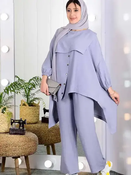 عکس مدل مانتو شیک و باکلاس ساده ابروبادی