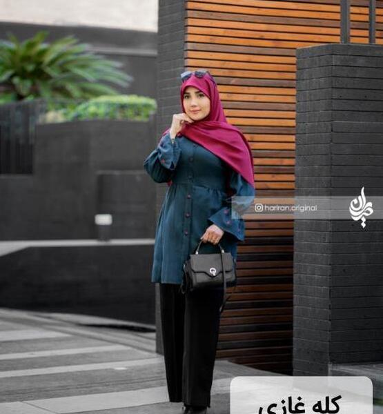 عکس مدل مانتو شیک و باکلاس ساده ابروبادی