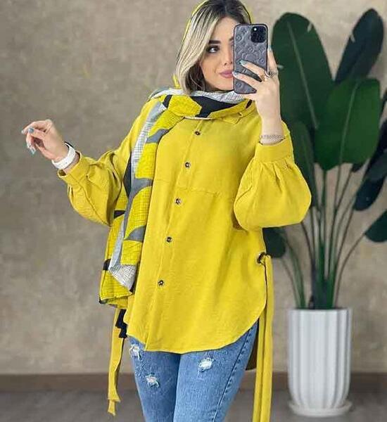 عکس مدل مانتو ابروبادی پشت مدل دار