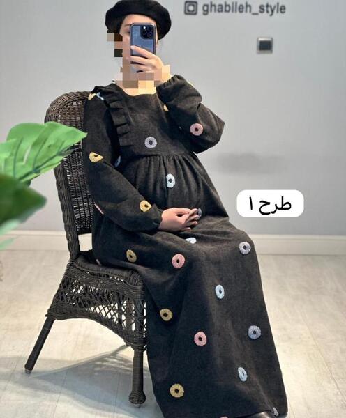 عکس مدل مانتو مجلسی ابروبادی خامه دوزی