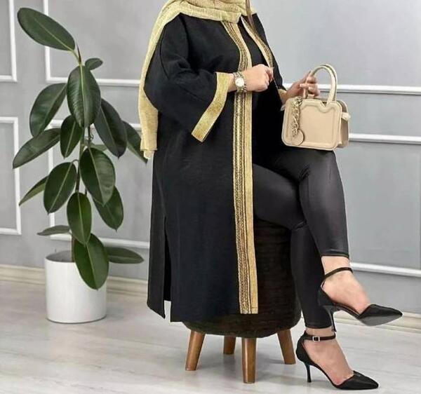 عکس مدل مانتو مجلسی با پارچه ابروبادی