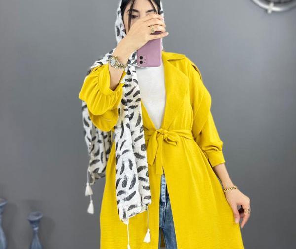 عکس مدل مانتو کتی با پارچه ابروبادی