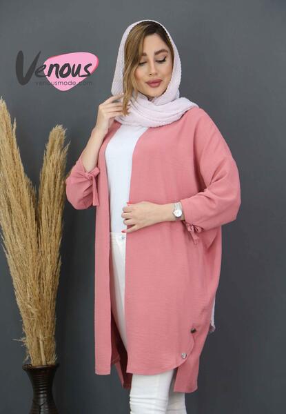 عکس مدل مانتو ابروبادی رنگ کالباسی