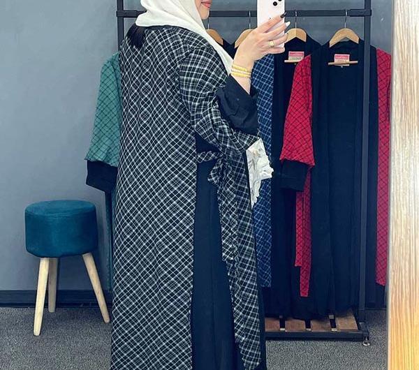 عکس مدل مانتو ابروبادی طرح دار زنانه