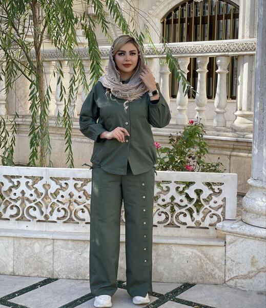 عکس مدل مانتو و شلوار ابروبادی دخترانه