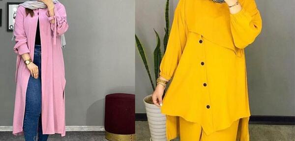 عکس مدل مانتو سایز بزرگ با پارچه ابروبادی