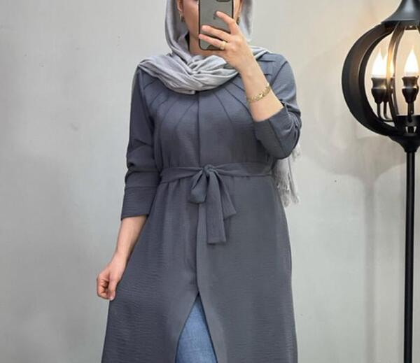 عکس مدل مانتو ابروبادی زنانه جلو بسته