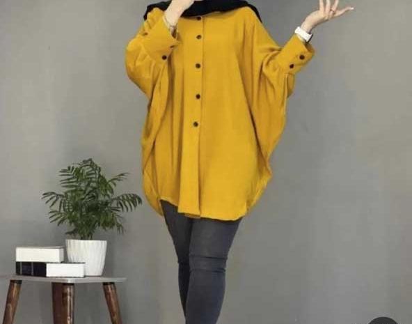عکس مدل مانتو دو تیکه ابروبادی جلو بسته