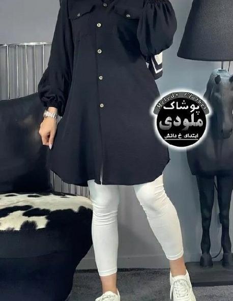 عکس جدیدترین مدل مانتو ابروبادی دکمه دار