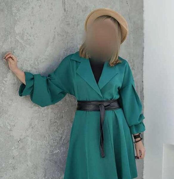 عکس جدیدترین مدل مانتو ابروبادی دکمه دار