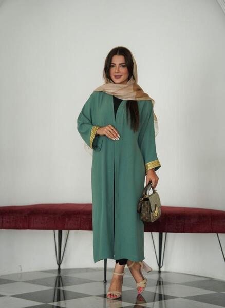 عکس مدل مانتو ابروبادی دو رنگی