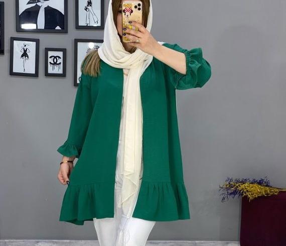 عکس مدل مانتو ابروبادی جیب دار جدید