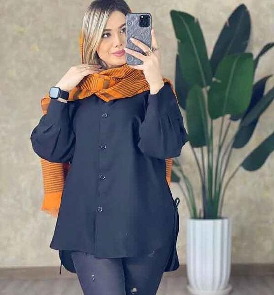عکس مدل مانتو ابروبادی کمر چین دار