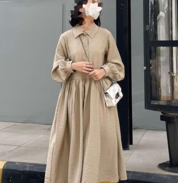 عکس مدل مانتو ابروبادی کمر چین دار