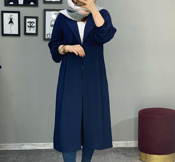 عکس مدل مانتو ابروبادی رنگ خاکستری