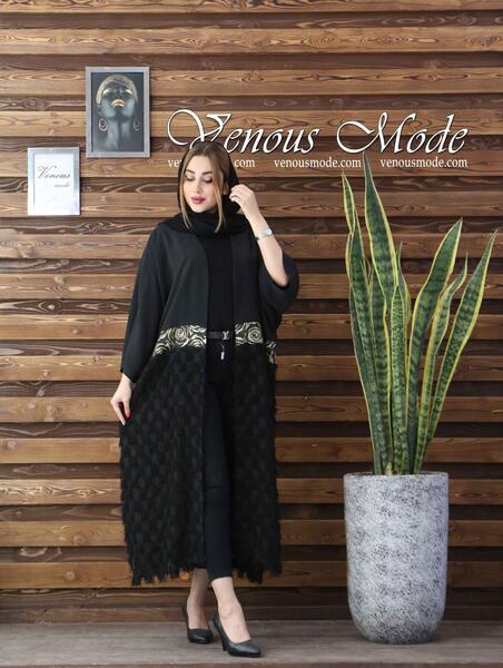 عکس مدل مانتو ابروبادی پایین چین دار