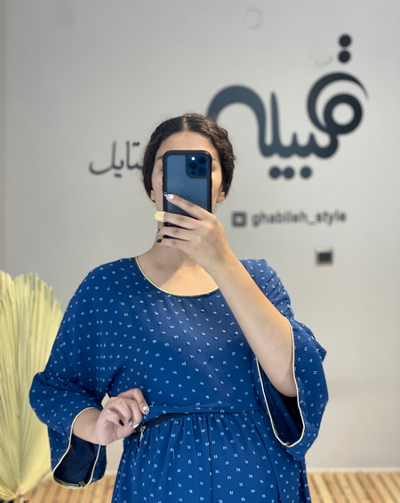 عکس مدل مانتو حاملگی با پارچه ابروبادی
