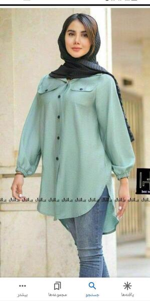 عکس چند مدل مانتو با پارچه ابروبادی