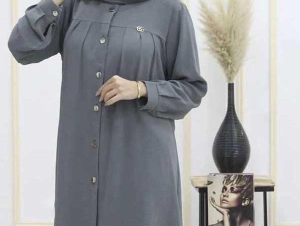 عکس مدل مانتو با پارچه ابروبادی چروک