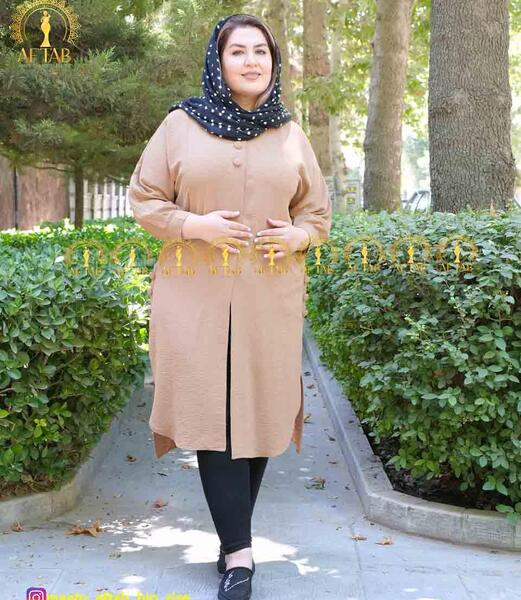 عکس مدل مانتو ابروبادی بغل چاکدار