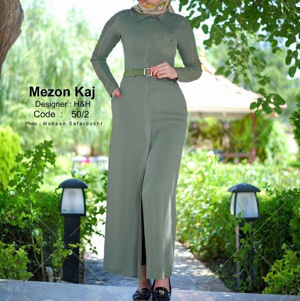 عکس مدل مانتو ابروبادی بغل چاکدار