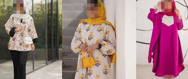 عکس مدل مانتو ابروبادی جلو بسته چین دار