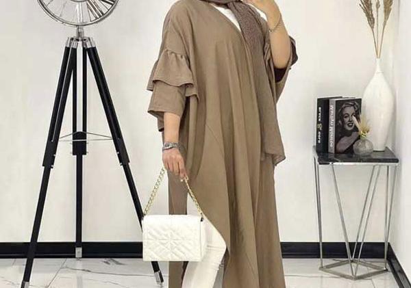 عکس مدل مانتو ابروبادی جلو باز کوتاه