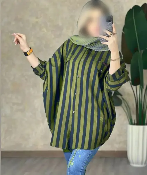 عکس مدل مانتو کیمونو ابروبادی جلو باز