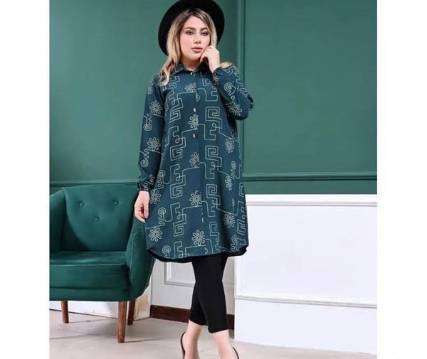 عکس مدل مانتو تابستانی ابروبادی طرح دار