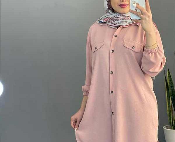 عکس مدل مانتو تابستانی ابروبادی دکمه دار