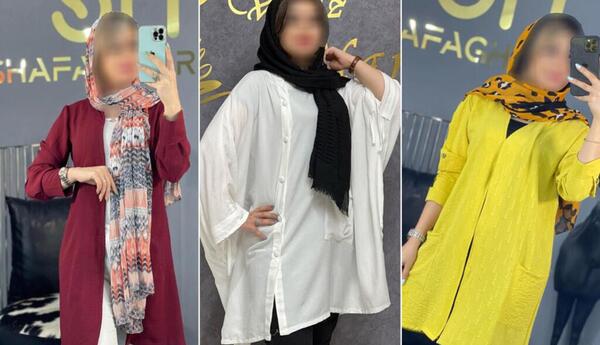 عکس مدل مانتو با پارچه ابروبادی پوم دار