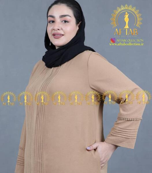 عکس مدل مانتو با پارچه ابروبادی پلیسه