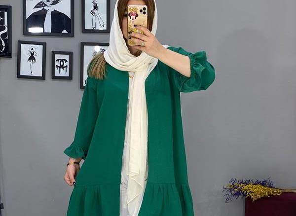 عکس مدل مانتو شلوار با پارچه ابروبادی