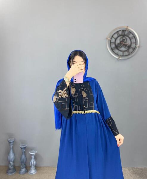 عکس مدل مانتو ابروبادی بلند کلوش