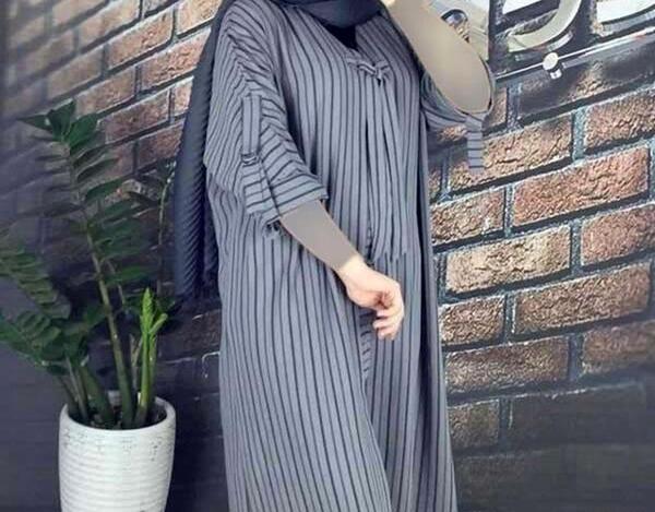 عکس مدل استین مانتو ابروبادی دکمه دار