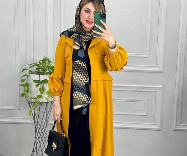 عکس مدل مانتو ابروبادی استین کشی