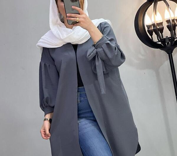 عکس مدل مانتو کیمونو ابروبادی کوتاه