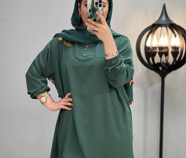 عکس مدل مانتو کیمونو ابروبادی کوتاه