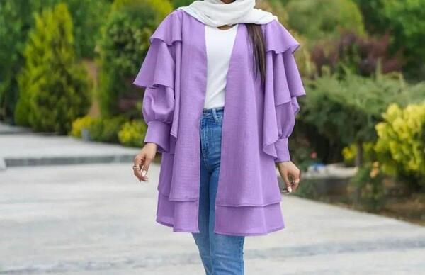 عکس مدل مانتو کیمونو ابروبادی کوتاه