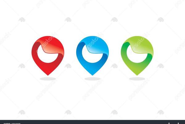 عکس وکتور لوگوی لوکیشن