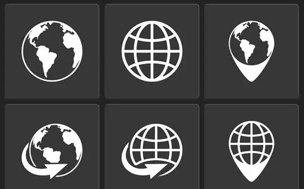 عکس لوگوی لوکیشن سفید
