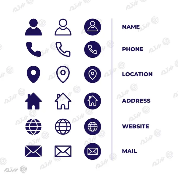 عکس لوگوی لوکیشن سفید