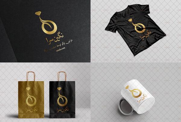 عکس طرح لوگوی طلا فروشی